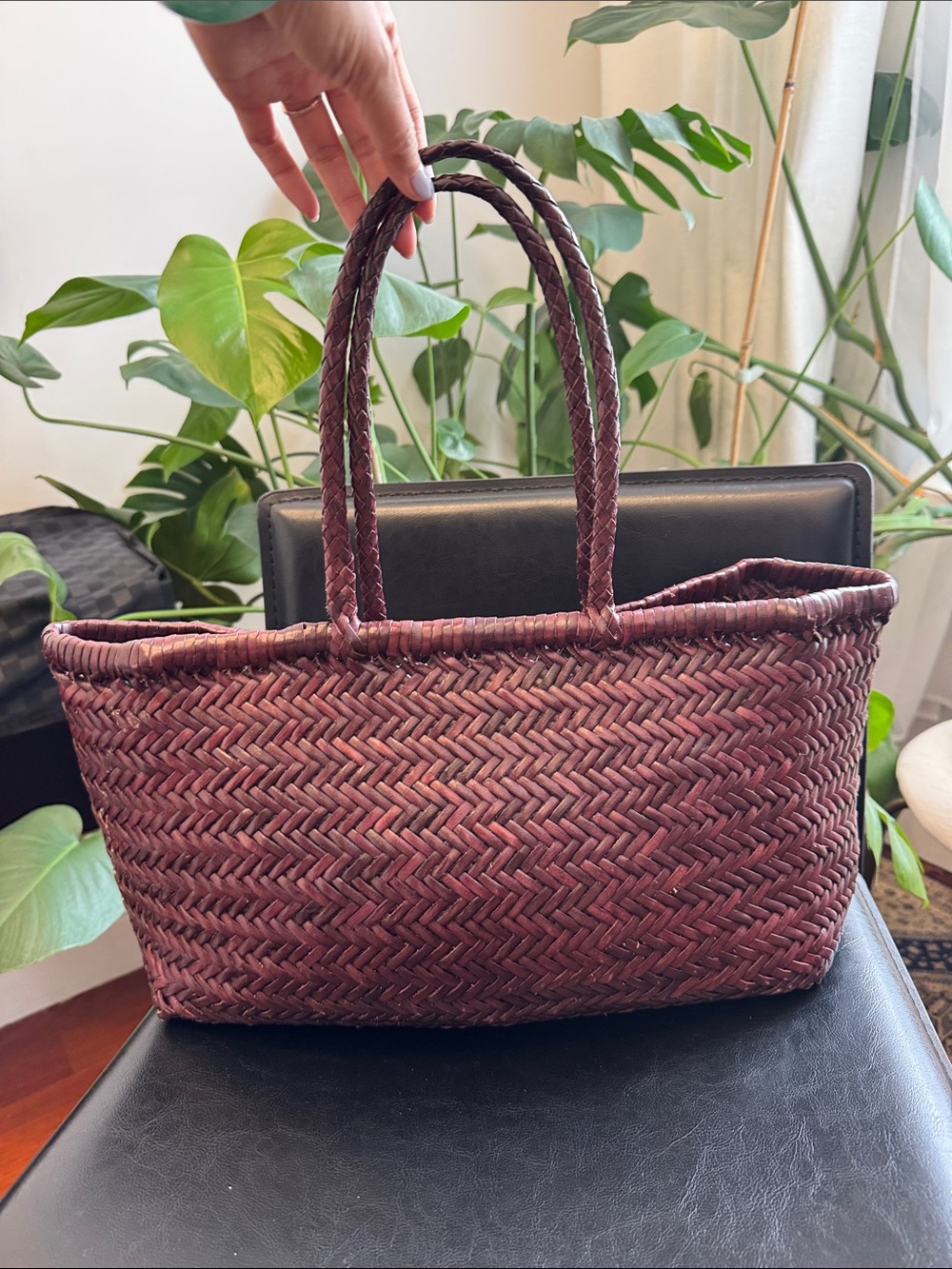 Dragon Diffusion Handwoven Tripple Jump Big Tote - Picture 2 of 6